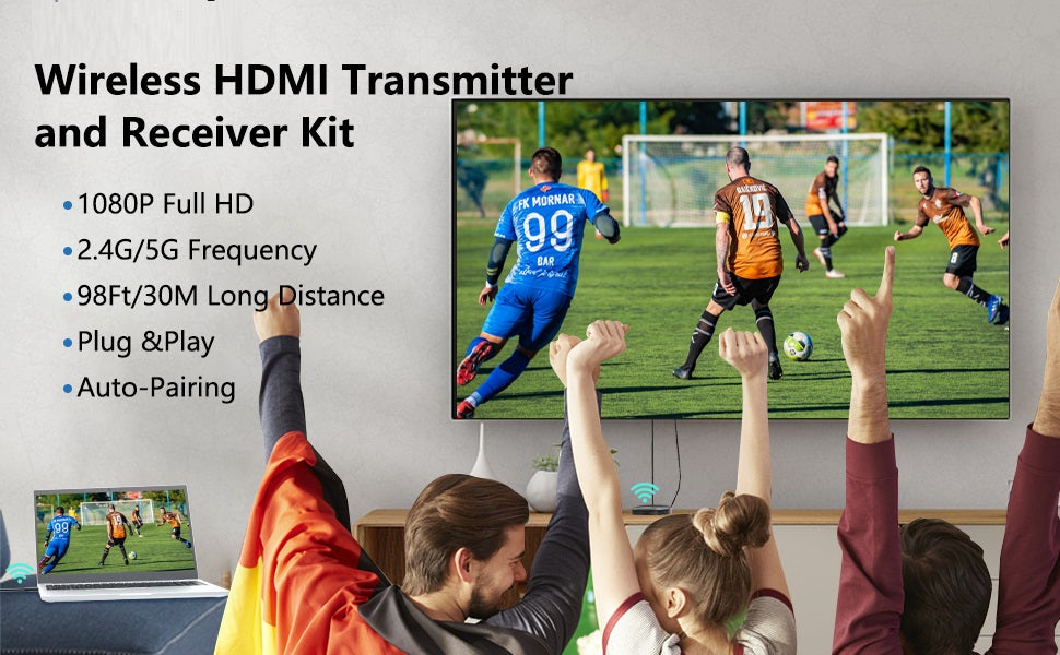 Elevate Your Home Entertainment with the 2K Wireless HDMI Transmitter and Receiver