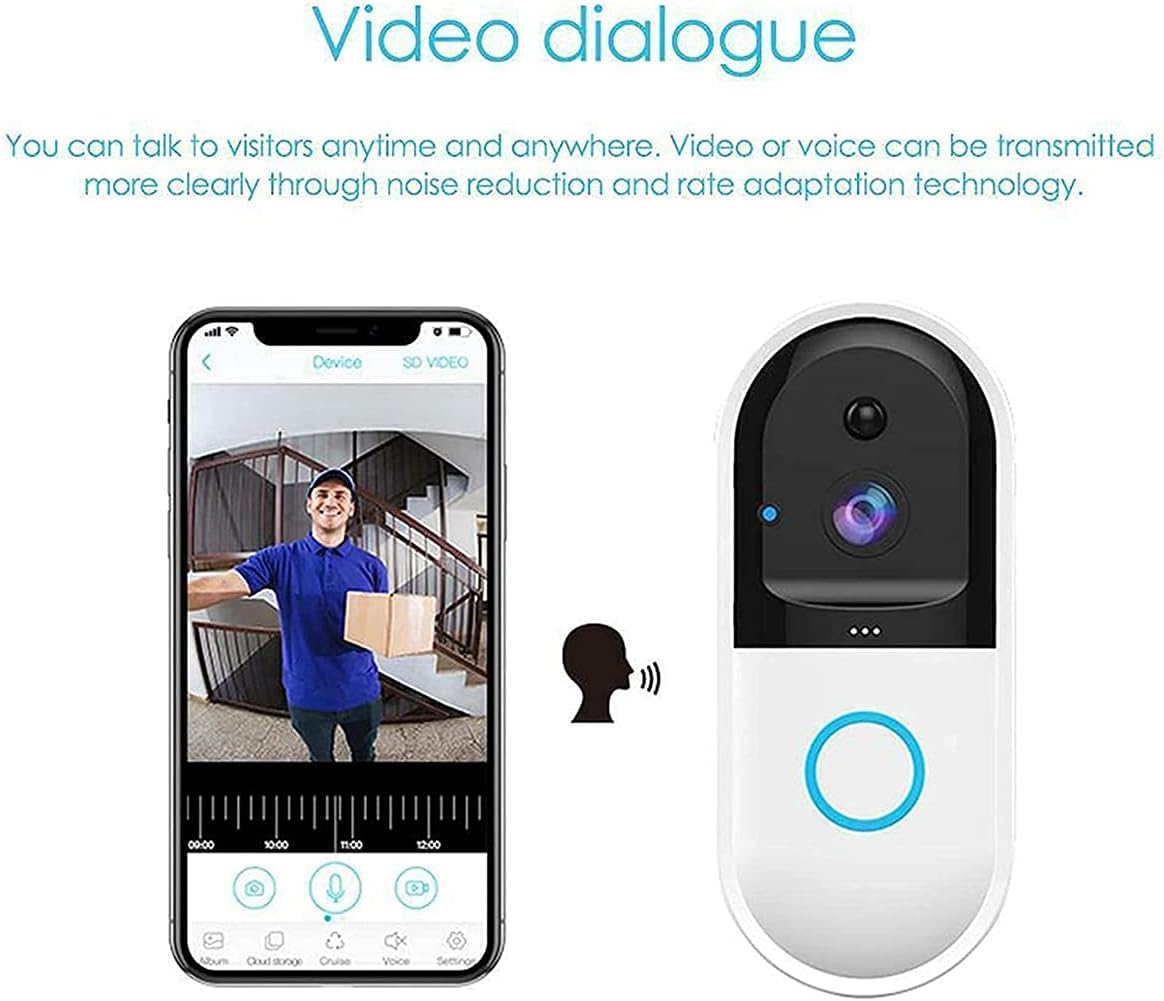 Smart  Wireless Video Doorbell Camera HN-DB050 , With Two Way Audio & Live View