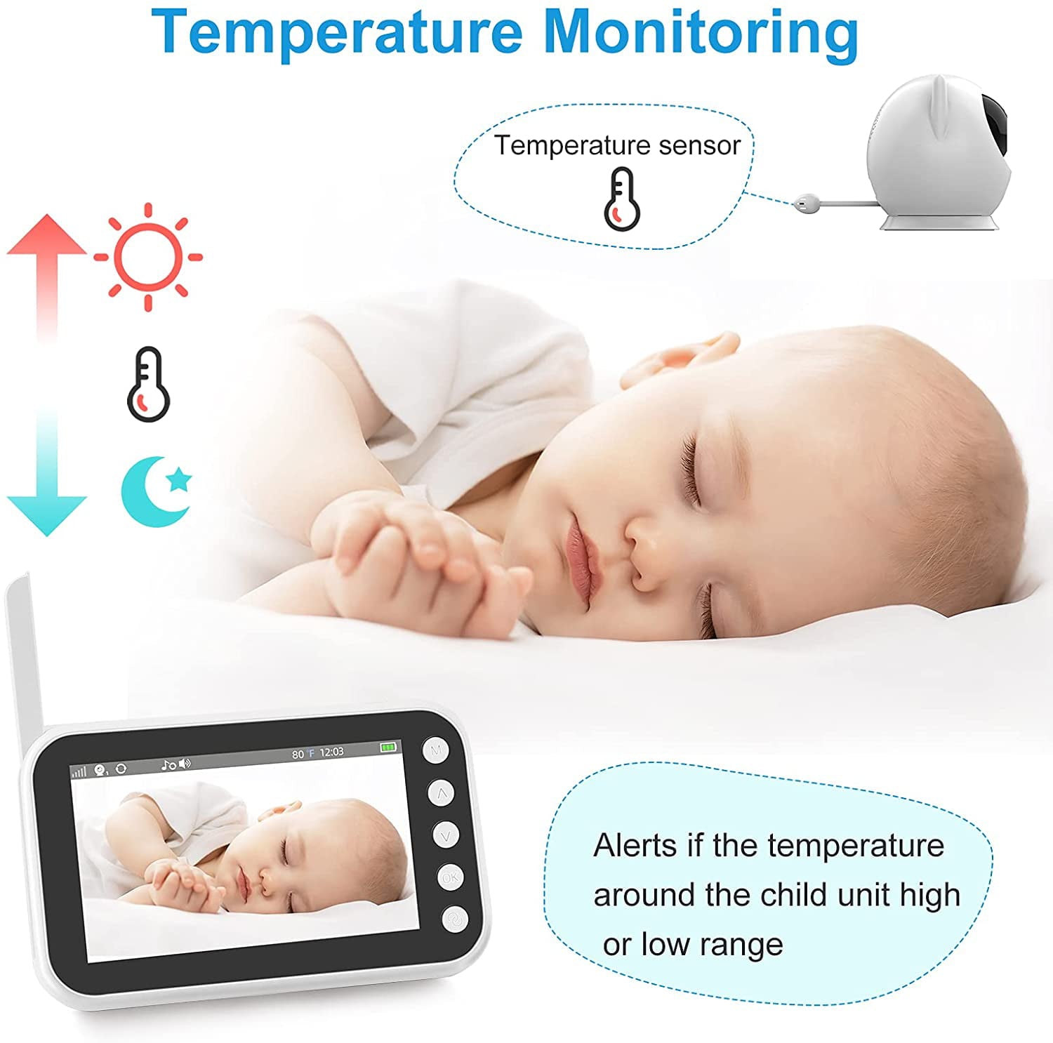 Baby Monitor with Camera and Audio