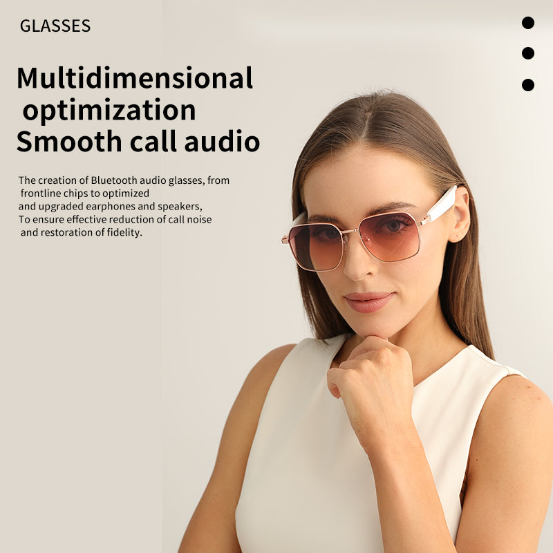 Audio Sunglasses with Polarized Lenses & Bluetooth Connectivity