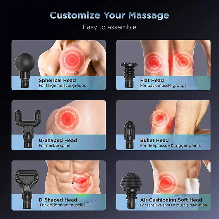 Portable Percussion Body Muscle Deep Tissue Massage Gun