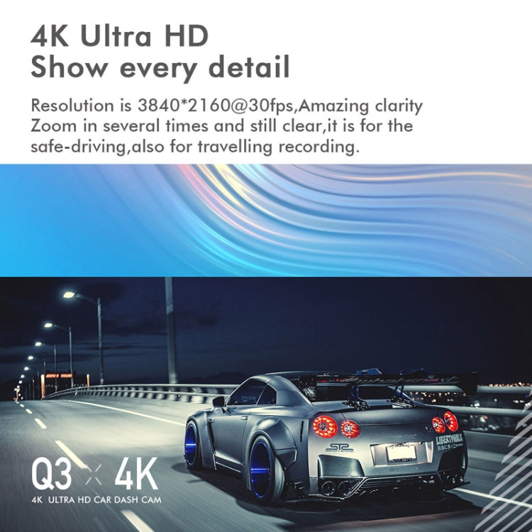 4K Front and Rear Dash Cam HN-DC03