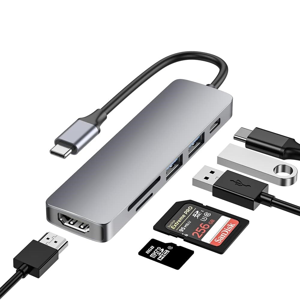6 in 1  USB Type  C Hub