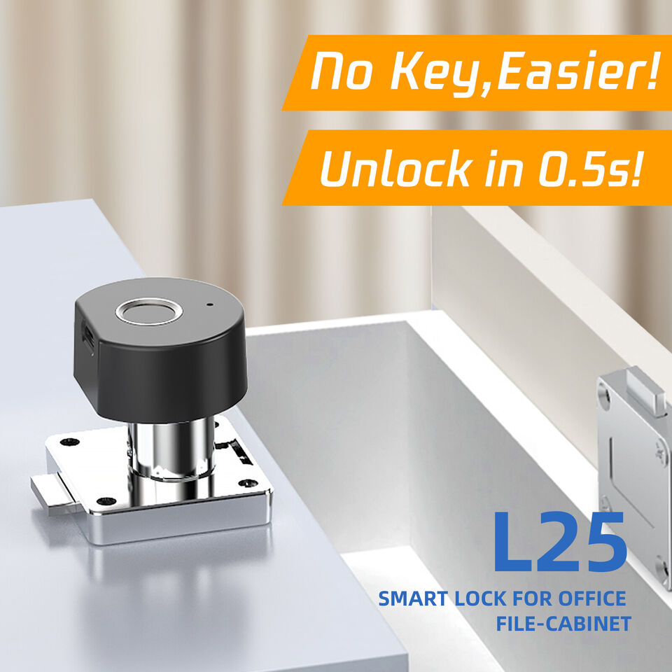 Fingerprint Cabinet Drawer Smart Lock Keyless Furniture Latches USB Charging